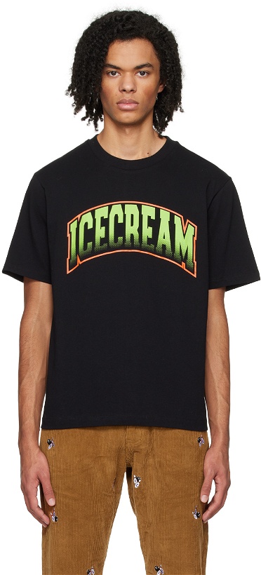 Photo: ICECREAM Black College T-Shirt