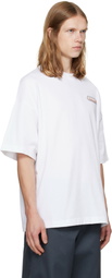 Casablanca White Casa Racing Oversized Short Sleeve T‑shirt