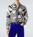 Versace Printed silk twill shirt