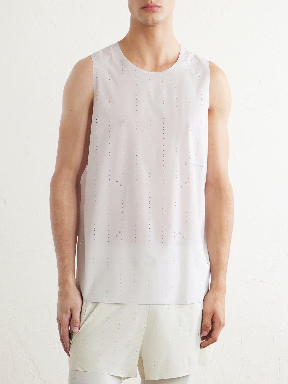 On - Post Archive Faction Zero Singlet Recycled-Jersey Running Top - Neutrals