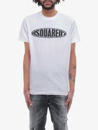 Dsquared2 D2 Surf Board Tee White   Mens