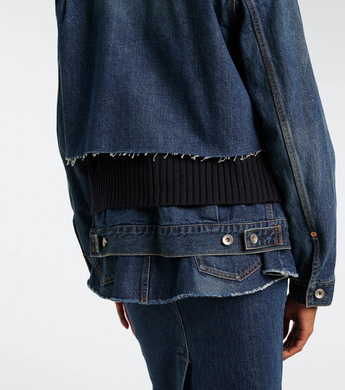 Sacai Paneled denim jacket