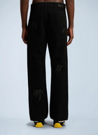 Palm Angels Logo Patch Straight Jeans