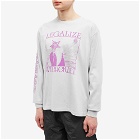 Good Morning Tapes Men's Long Sleeve Legalize Witchcraft T-Shirt in Stone