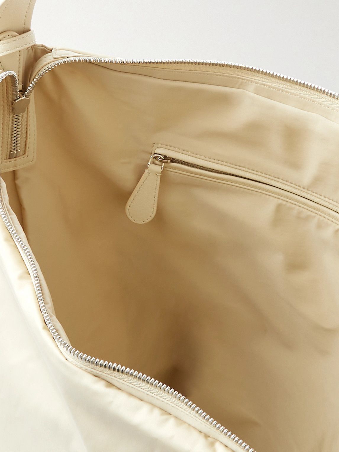 The Row - Slouchy Banana Leather-Trimmed Shell Messenger Bag The Row