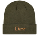 Dime Men's Classic Wool Fold Beanie in Army