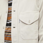 Dancer Men's Double Pocket Overshirt in Oyster White