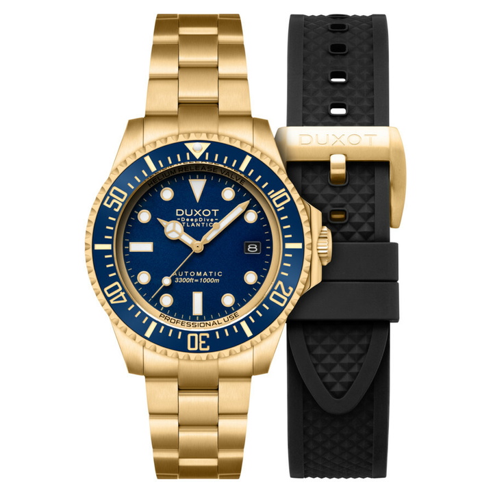 Photo: Duxot Atlantica Automatic Blue Dial Mens Watch DX-2066-77