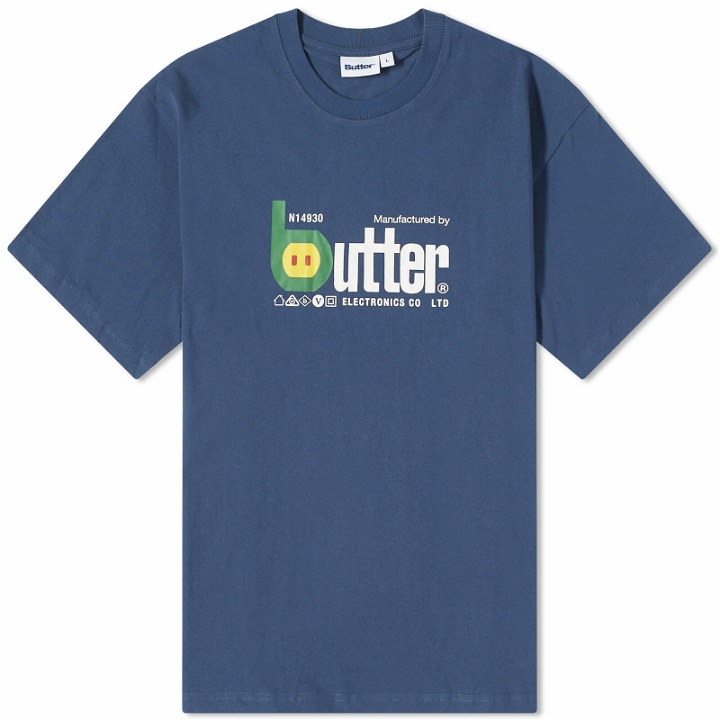 Photo: Butter Goods Men's Electronics T-Shirt in Denim