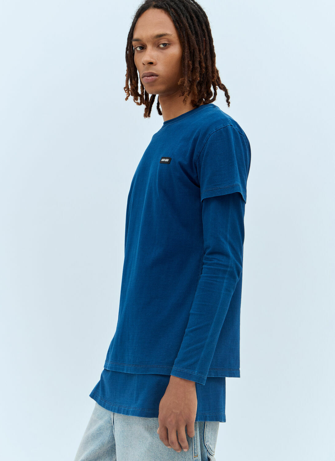 Miu Miu Set Of Three Logo-Patch T-Shirts