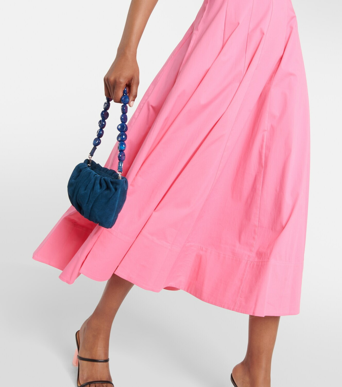 Staud Wells cotton poplin midi dress Staud Staud Wells cotton poplin midi dress Staud