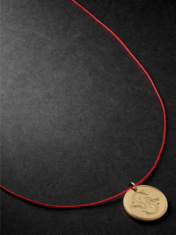 Photo: Duffy Jewellery - Pisces 18-Karat Gold and Cord Necklace