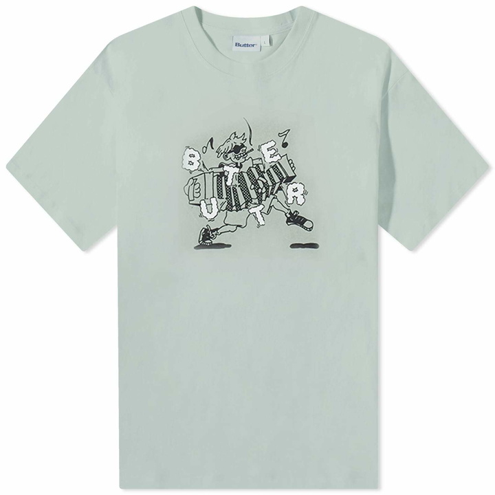 Photo: Butter Goods Men's Accordion T-Shirt in Ice