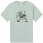 Butter Goods Men's Accordion T-Shirt in Ice