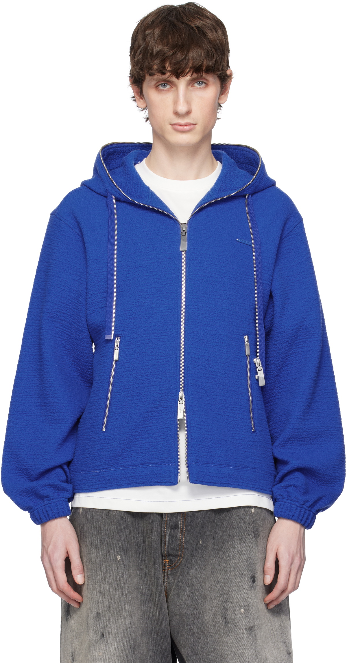 ADER error Blue Realce Product. 31 Zip-Up Hoodie ADER error
