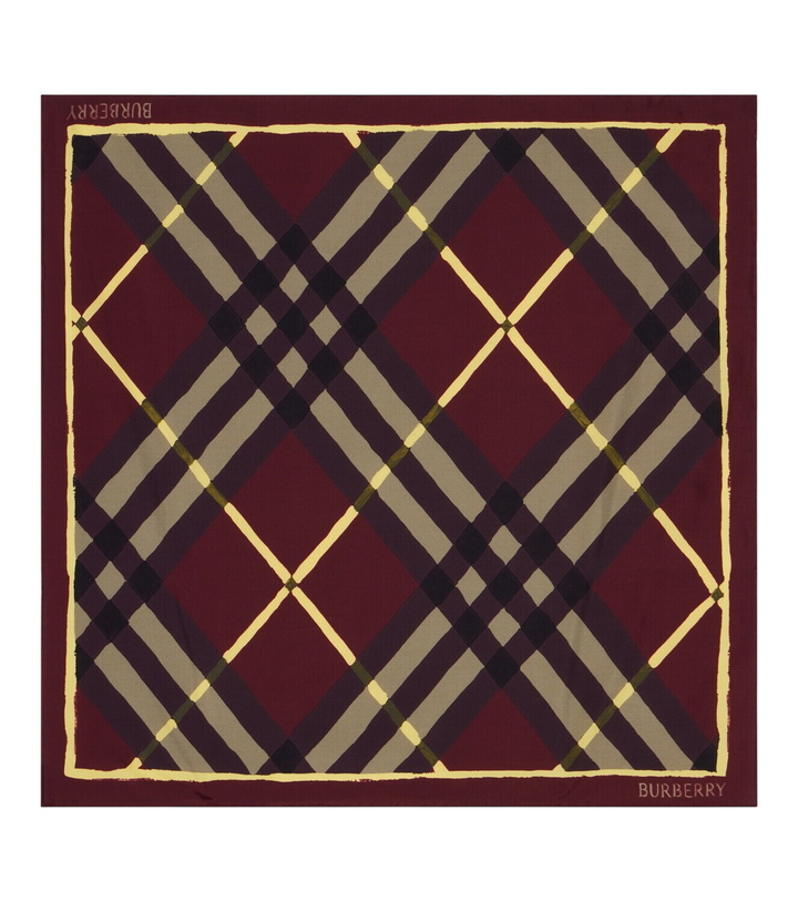 Photo: Burberry Burberry Check silk twill scarf