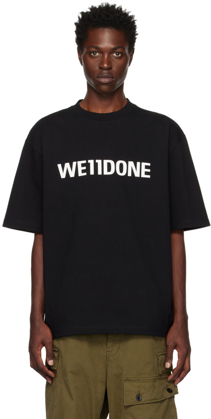 Photo: We11done Black Large Basic T-Shirt