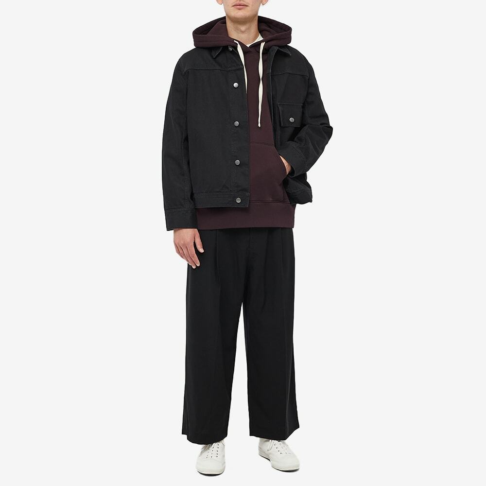 Studio Nicholson Men's Arbor Hoody in Black Grape Studio