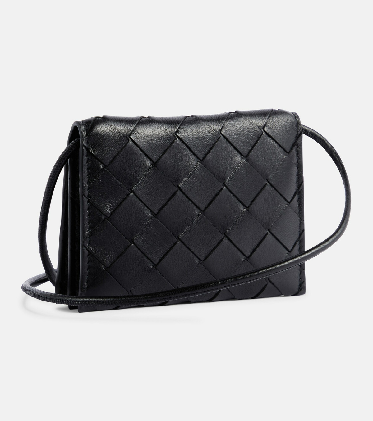 Bottega Veneta - Intrecciato leather card case with strap