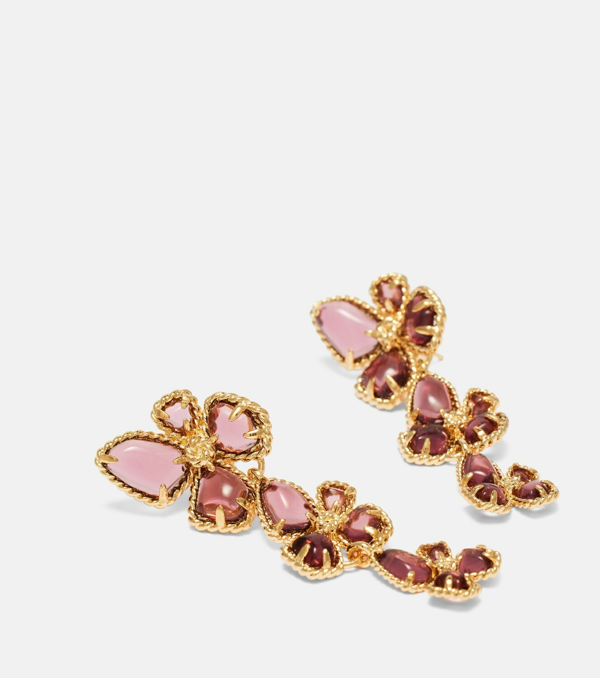 Zimmermann Bloom Large embellished drop earrings