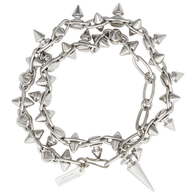 Junya Watanabe Silver Stud Wrap Bracelet Junya Watanabe