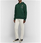 Polo Ralph Lauren - Logo-Embroidered Fleece-Back Cotton-Jersey Hoodie - Green
