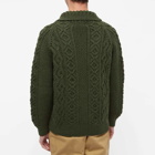 Inverallan Men's 3A Lumber Cardigan in Loden