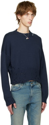 Marni Blue Cotton Sweater