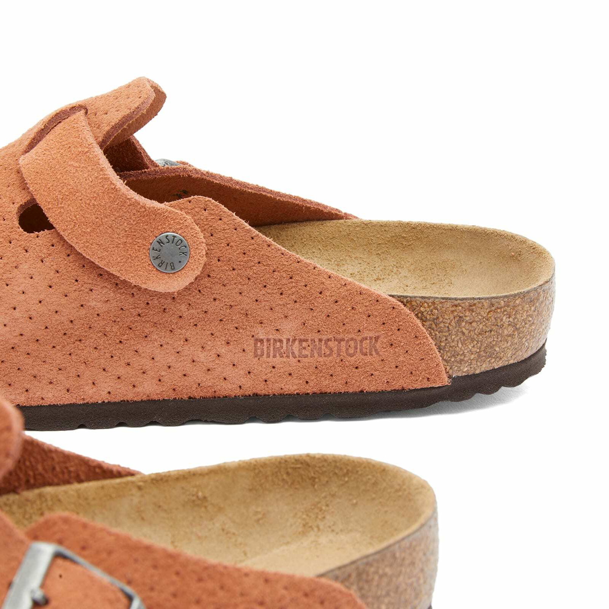 Birkenstock Boston Clog - Burnt Orange Embossed Dots Birkenstock