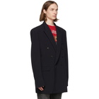 Vetements Navy Open Sleeve Blazer