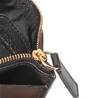 Versace Men's Medusa Head Zip Card Holder in Black/Gold