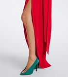 Valentino Draped silk georgette gown