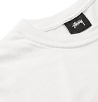 Stüssy - Logo-Print Cotton-Jersey T-Shirt - White