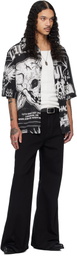 LU'U DAN Black Short Sleeve Shirt