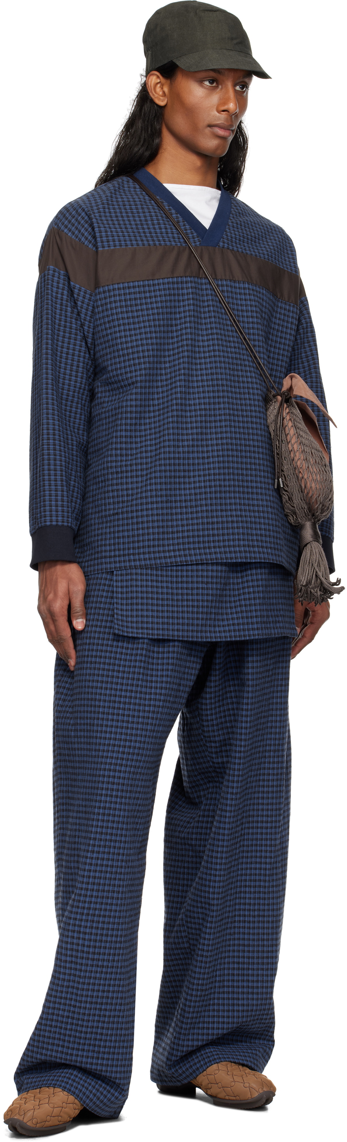 SC103 Navy Tile Trousers