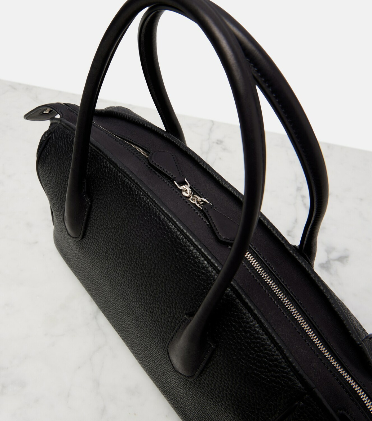 The Row Leather duffel bag