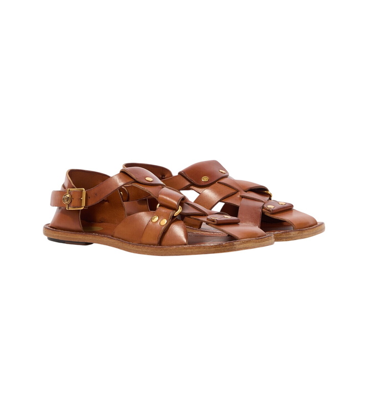 Photo: Versace Souvenir leather fisherman sandals