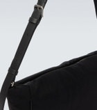 The Row Lloyd leather-trimmed shoulder bag