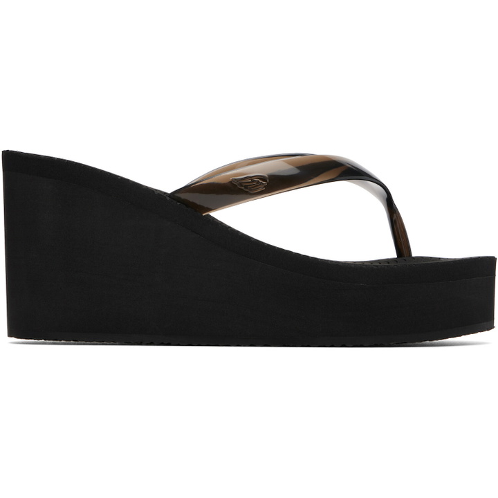 Photo: Ancient Greek Sandals Black Etheria Heeled Sandals