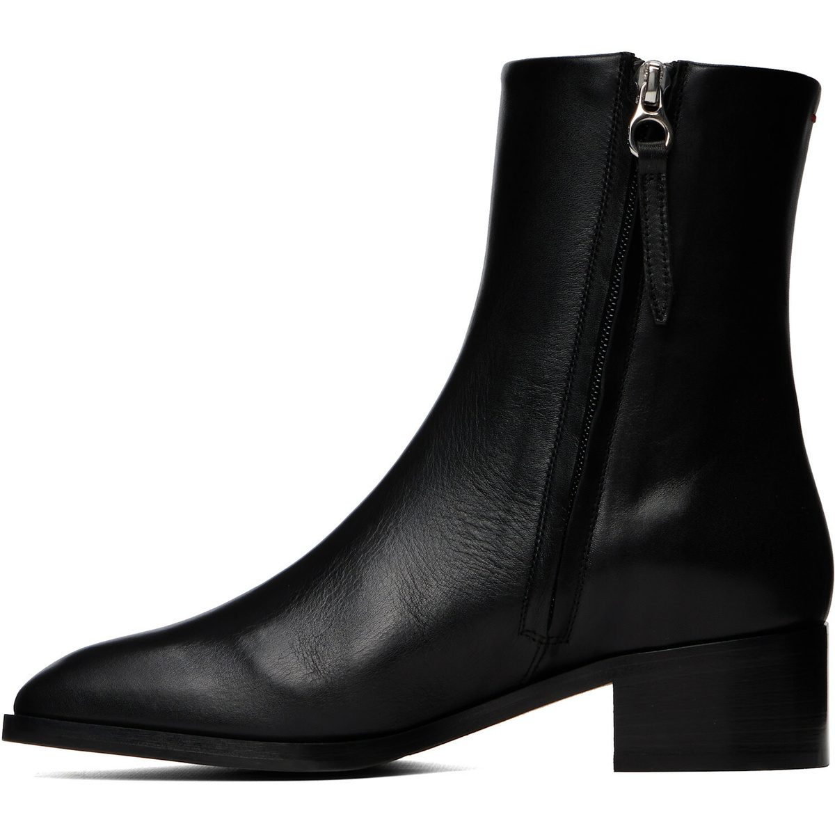 Aeyde Black Lee Leather Ankle Boots