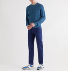 TOM FORD - Slim-Fit Cotton-Blend Piqué Sweater - Blue