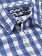 Jacquemus - Melo Gingham Voile Shirt - Blue