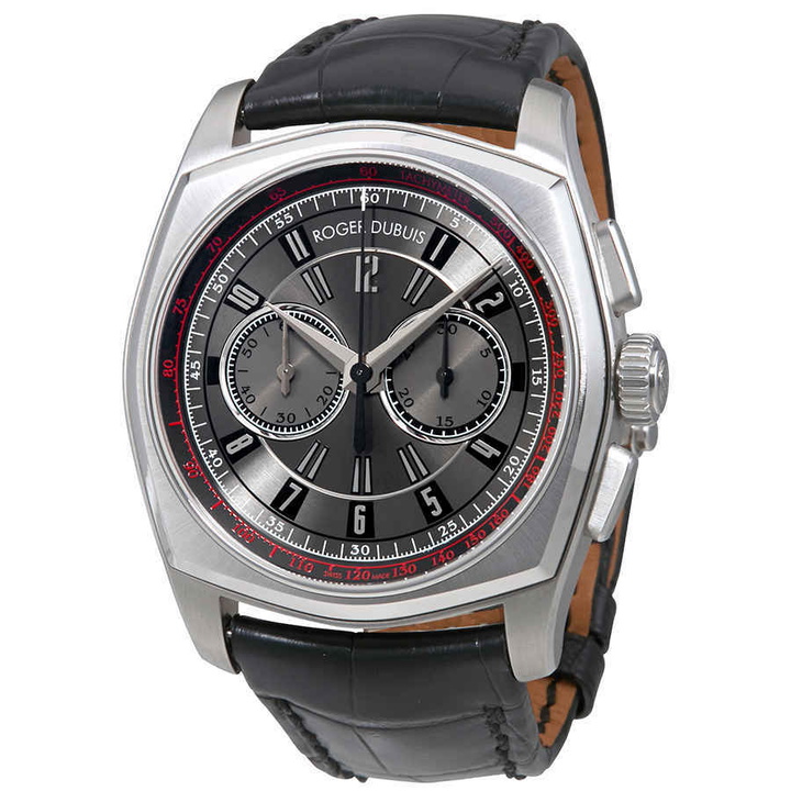 Photo: Roger Dubuis La Monegasque Grey Dial Black Alligator Leather Mens Watch RDDBMG0005