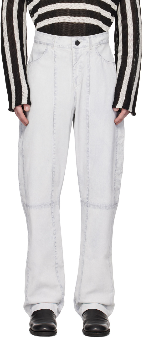 FREI-MUT White Alive Leather Pants FREI-MUT