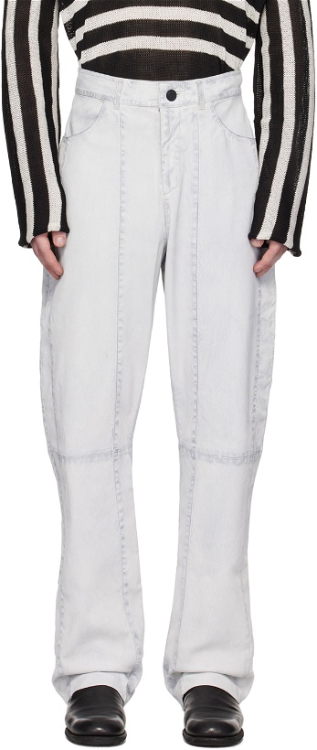 Photo: FREI-MUT White Alive Leather Pants