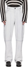 FREI-MUT White Alive Leather Pants
