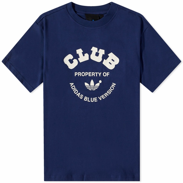 Photo: Adidas Men's Blue Version Club T-Shirt in Night Sky
