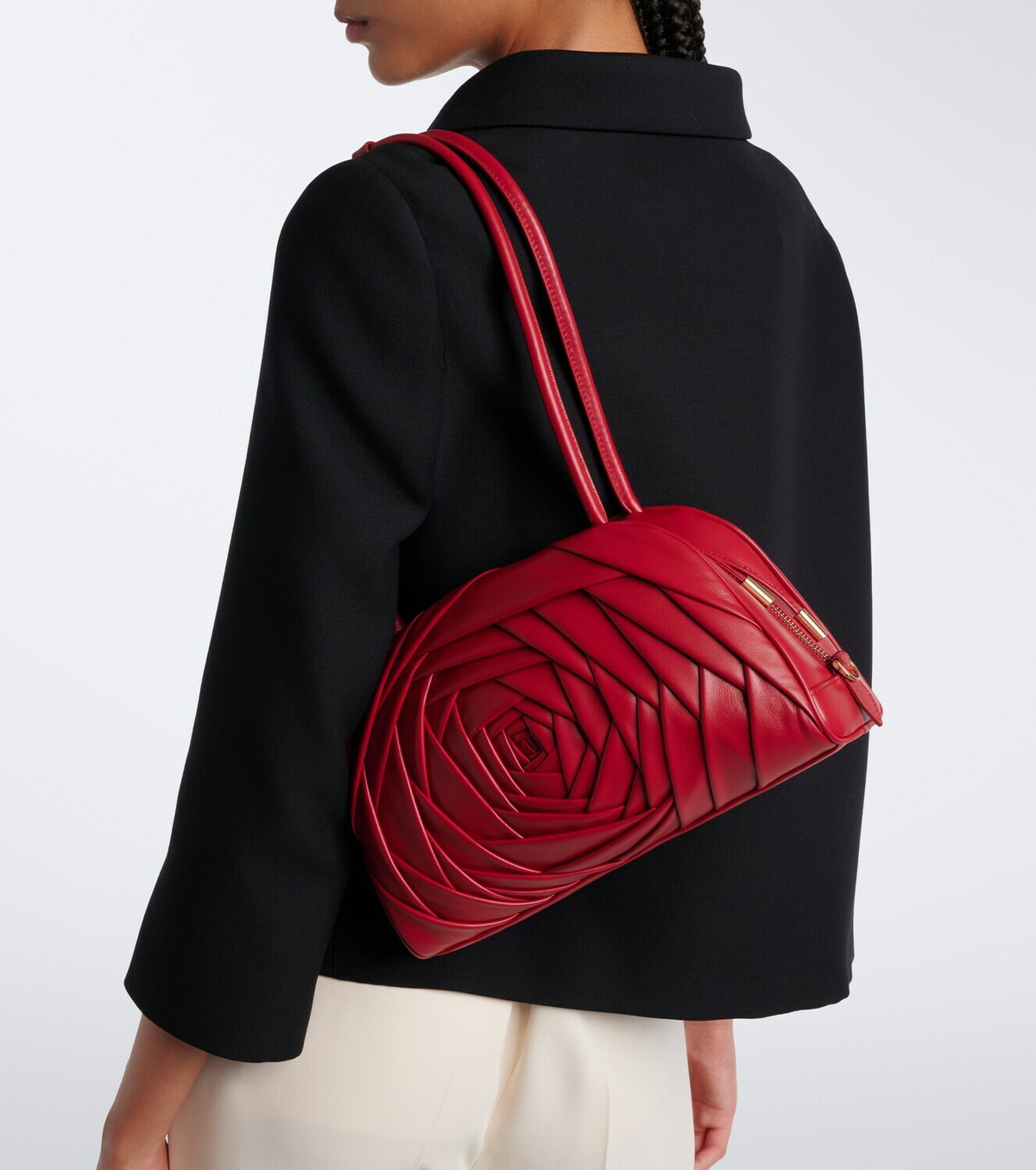 Roger Vivier Roseline leather shoulder bag