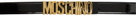 Moschino Black Logo Belt