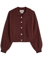 Crush Cashmere Lennon Cashmere Cardigan Burgundy